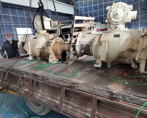 鶴煤集團(tuán)登?？諌簷C(jī)大修項(xiàng)目現(xiàn)場